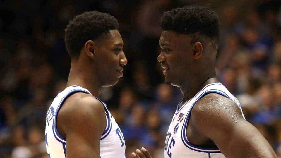 Duke : Nouveau carton pour Zion, R.J Barrett en triple-double