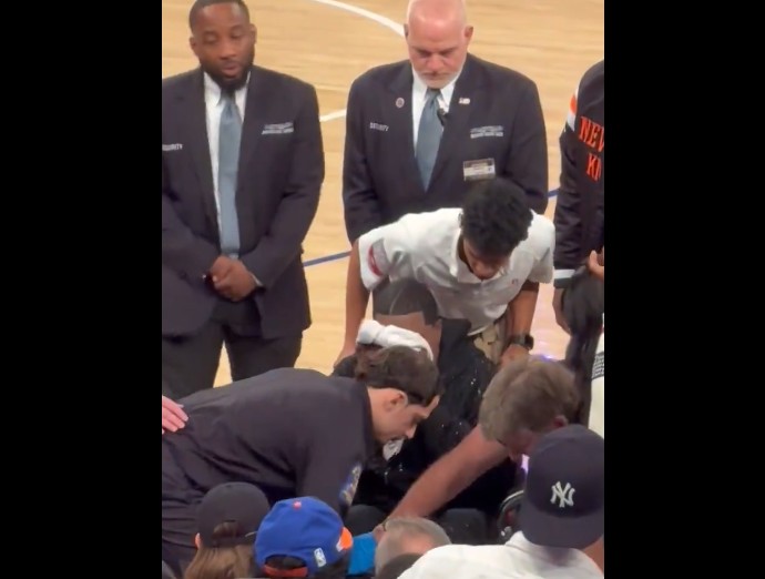 Le match des Knicks stoppé par un incident… de vomi